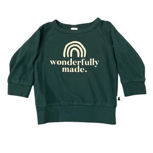 Little & Lively long-sleeve, crew-neck pullover
Green 6-12 months